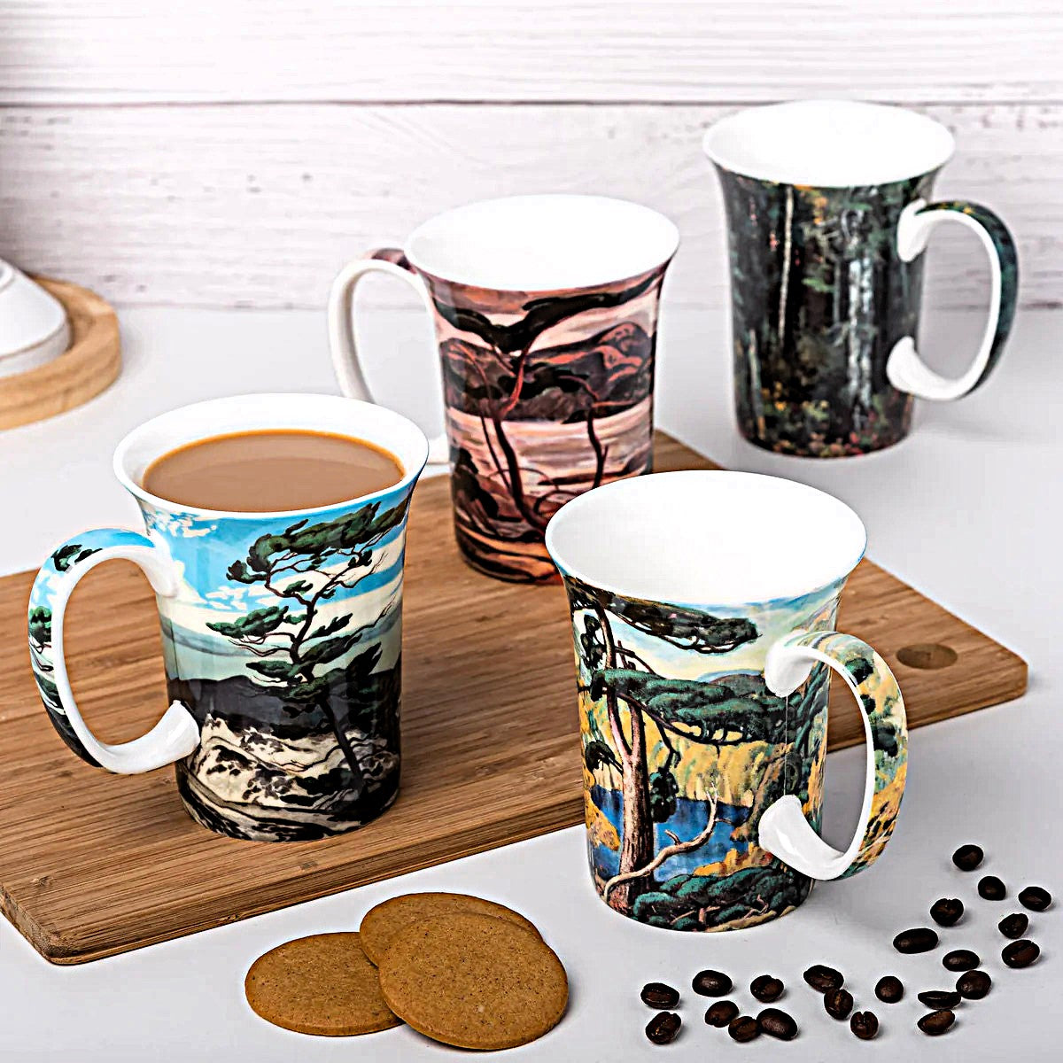 McIntosh Group of Seven Mugs (Set of 4), Multicolor