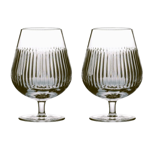 Waterford Connoisseur Aras Brandy Balloon Glasses Set of 2 Crystal 17-OZ = 510-ML