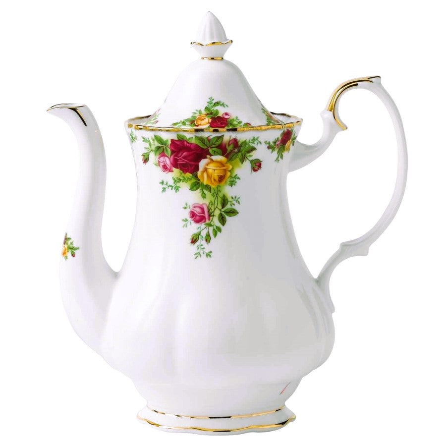 Royal Albert Old Country Roses Coffee Pot 1.13LT Large, Bone China