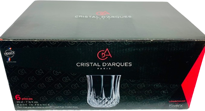 Cristal D'Arques Longchamp 6 Juice Tumblers 7.75-oz 23CL  Collection