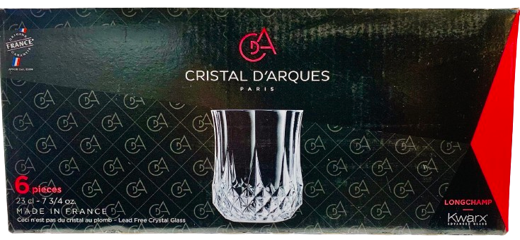 Cristal D'Arques Longchamp 6 Juice Tumblers 7.75-oz 23CL  Collection