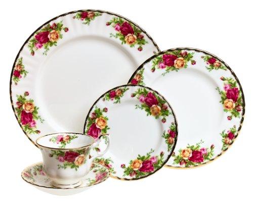 Royal Albert Old Country Roses 5-Piece Place Setting, Service for 1