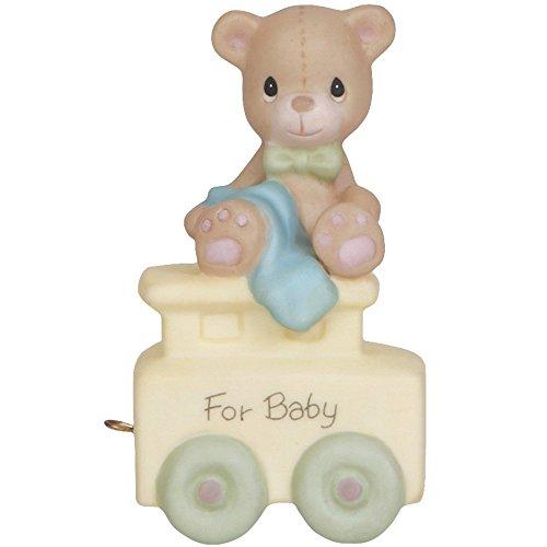 Precious Moments, Birthday Train collection, “May Your Birthday Be Warm”, Baby, Bisque Porcelain Figurine, 142020