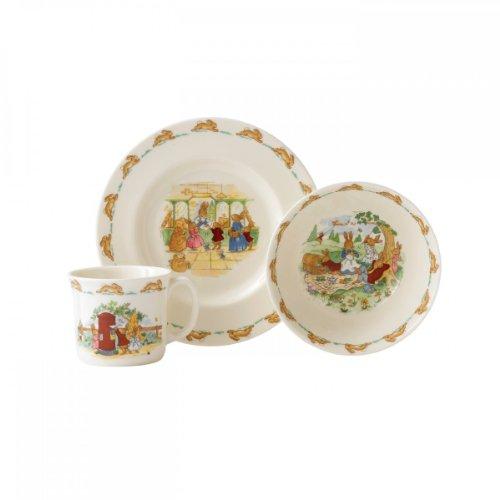 Royal Doulton Bunnykins 3 Piece Children Set - Assorted Motif Perfect Children's Gift